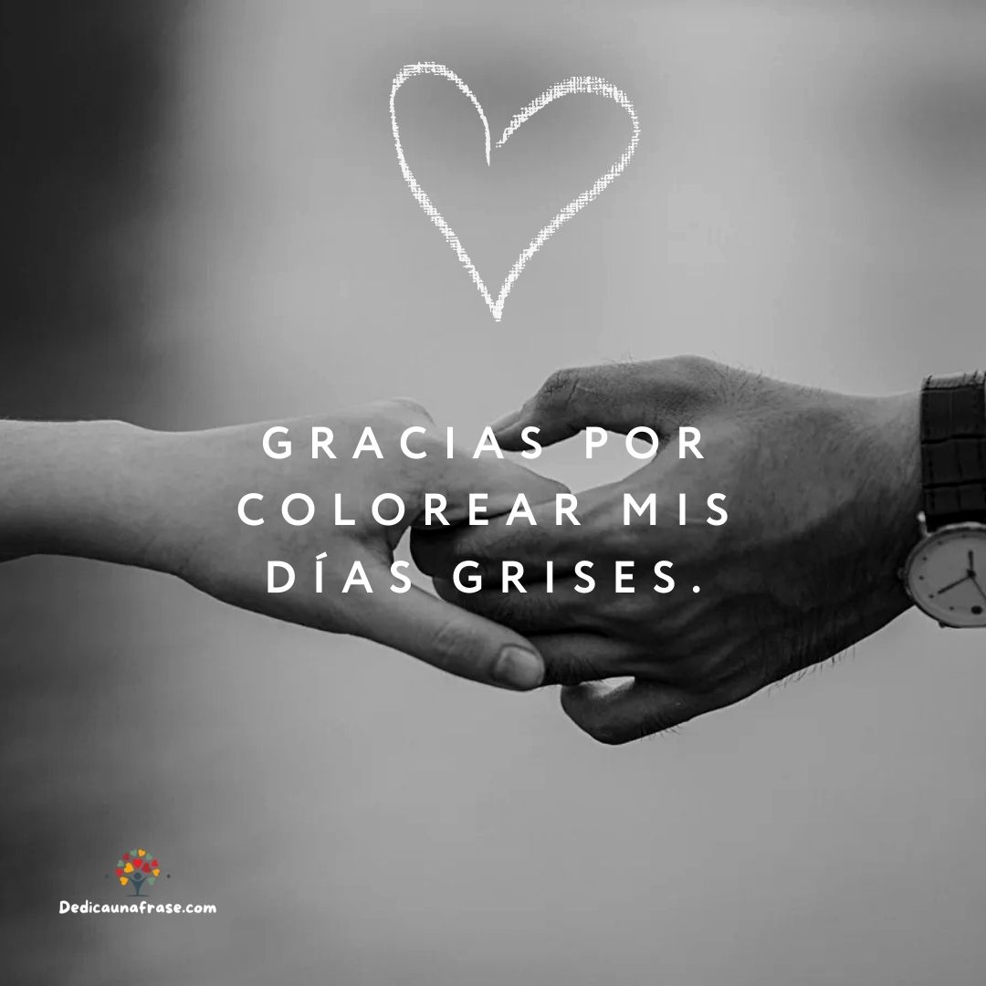 Gracias por colorear mis días grises.