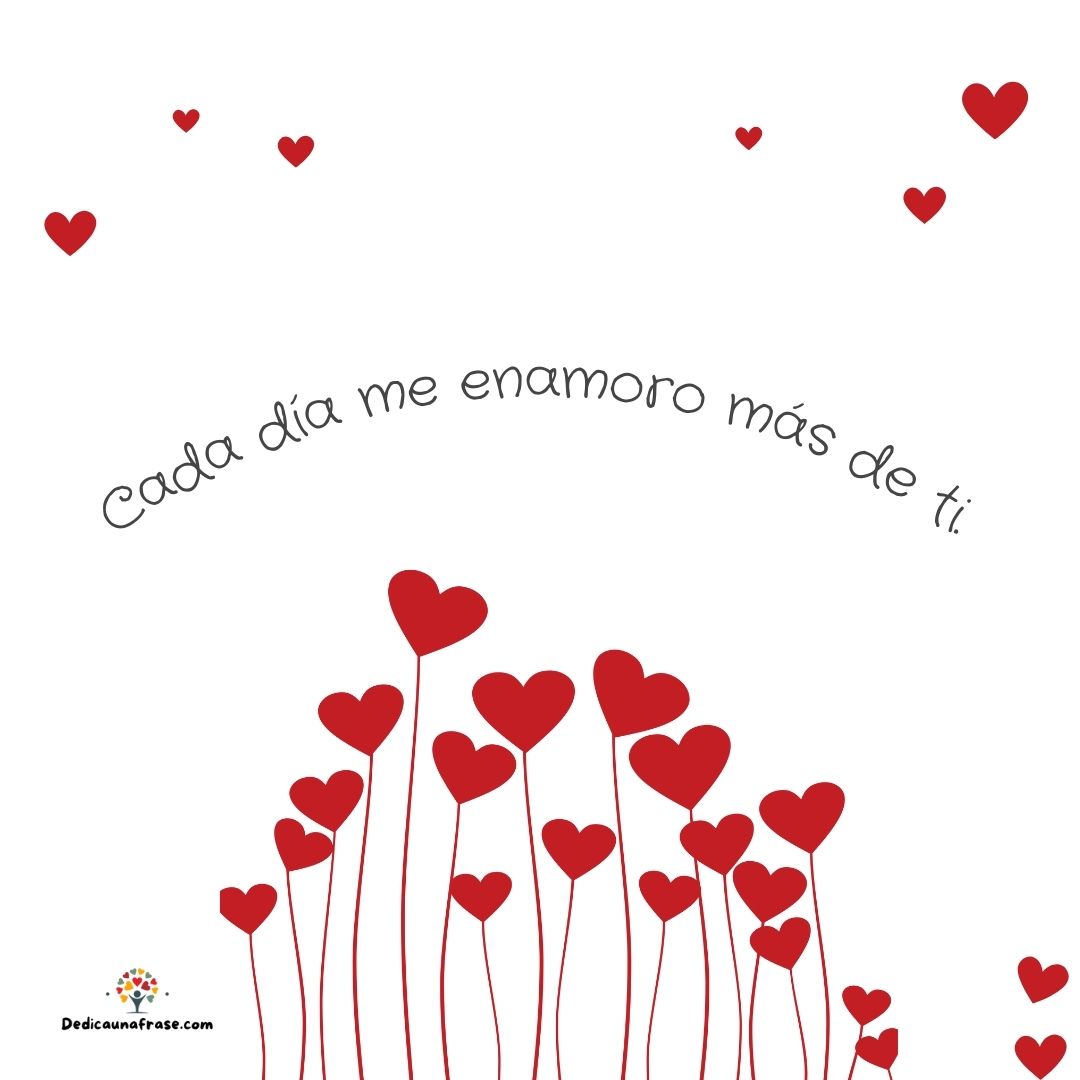 Cada día me enamoro más de ti