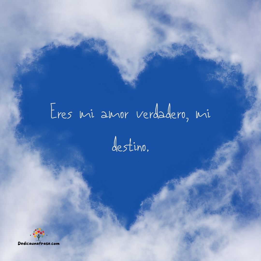 Eres mi amor verdadero mi destino