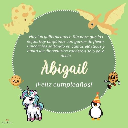 Abigail. Hoy las galletas hacen fila para que las elijas, hay pingüinos con gorros de fies