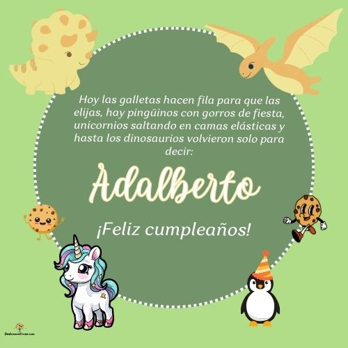 Adalberto. Hoy las galletas hacen fila para que las elijas, hay pingüinos con gorros de fi