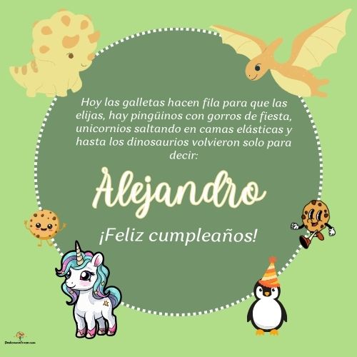 Alejandro. Hoy las galletas hacen fila para que las elijas, hay pingüinos con gorros de fi