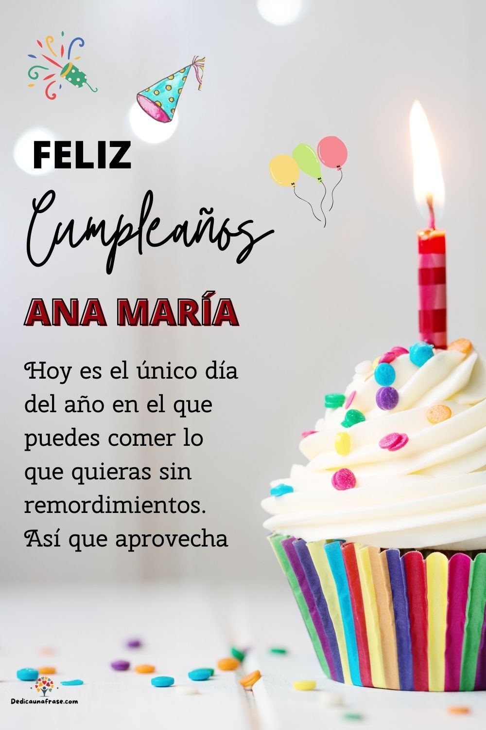Ana María. Hoy es el único día del año en el que puedes comer lo que quieras sin remordimi