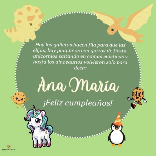 Ana María. Hoy las galletas hacen fila para que las elijas, hay pingüinos con gorros de fi