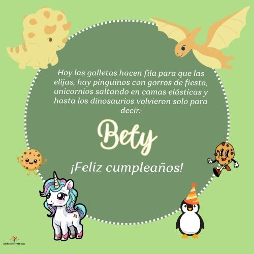Bety. Hoy las galletas hacen fila para que las elijas, hay pingüinos con gorros de fiesta,