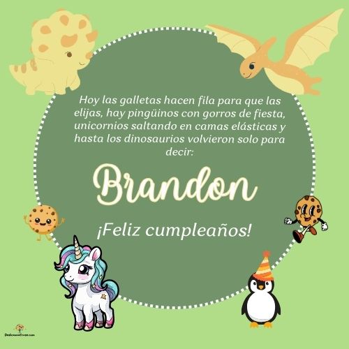 Brandon. Hoy las galletas hacen fila para que las elijas, hay pingüinos con gorros de fies