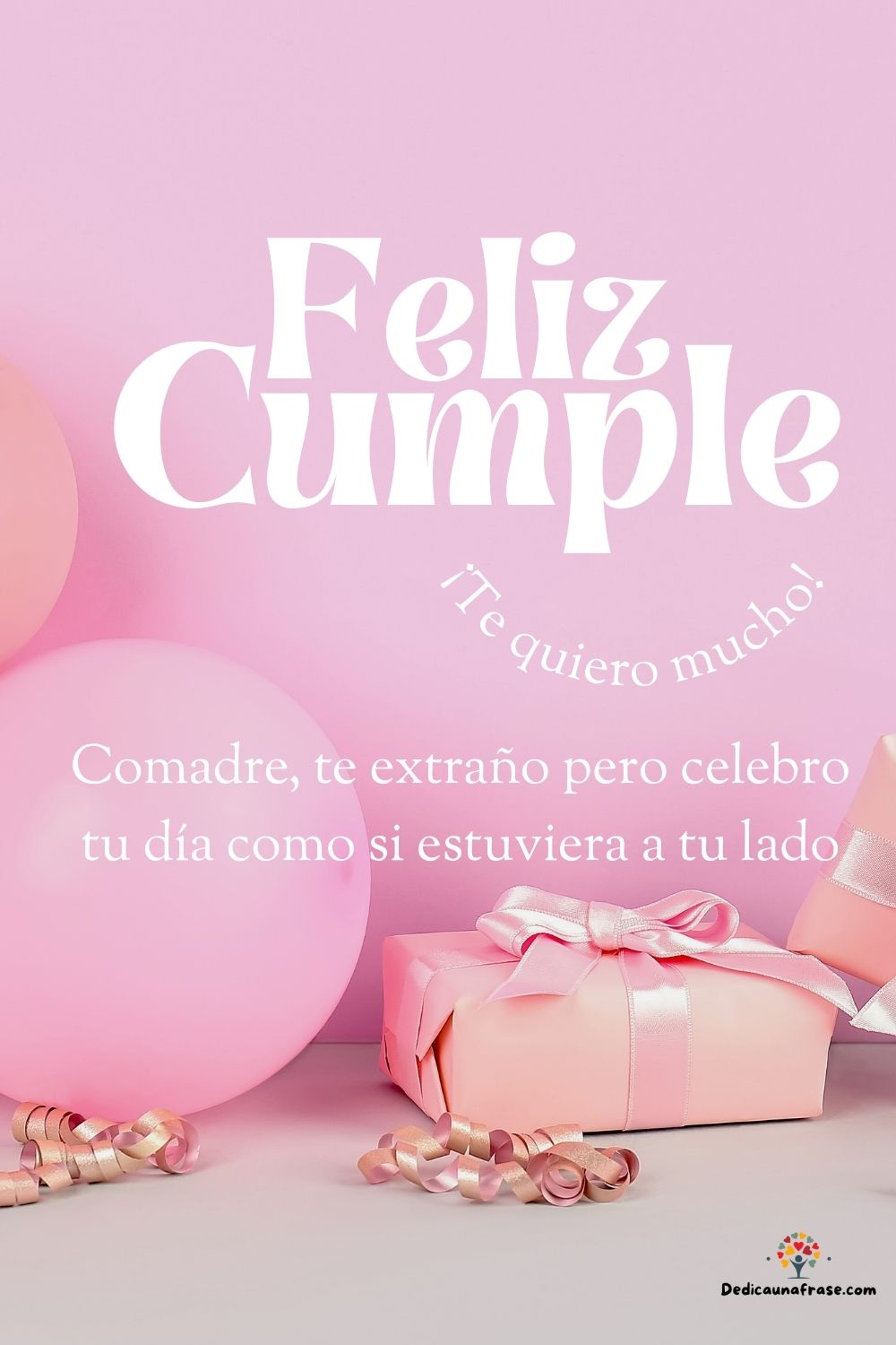 Comadre, te extraño pero celebro tu día como si estuviera a tu lado