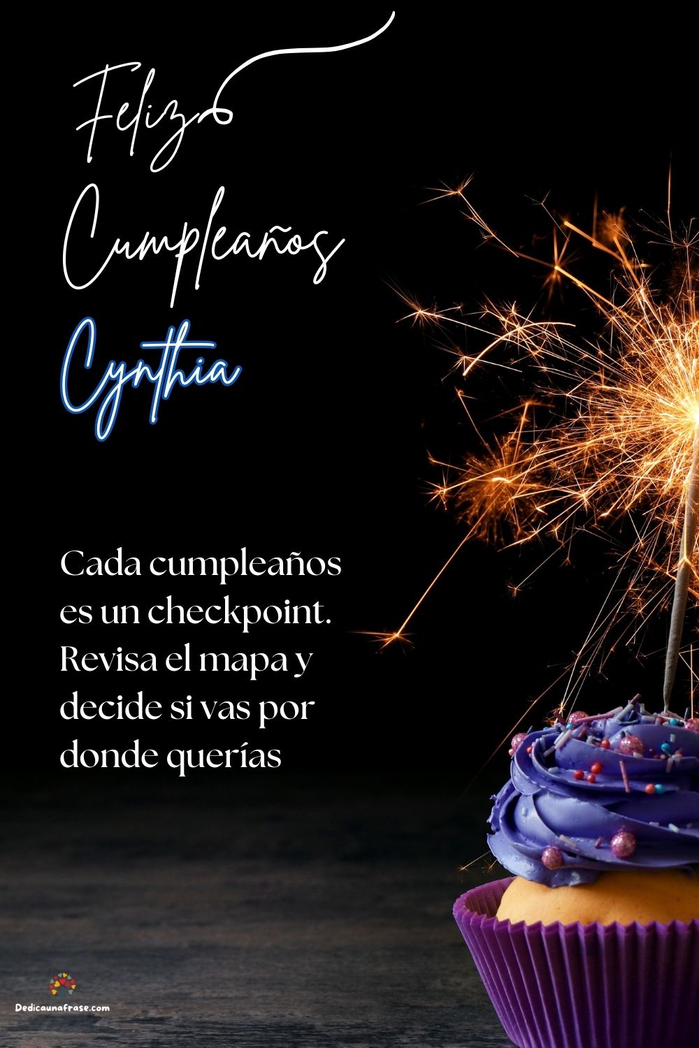Cynthia. Otro año, otra oportunidad para escribir una historia que realmente quieras conta