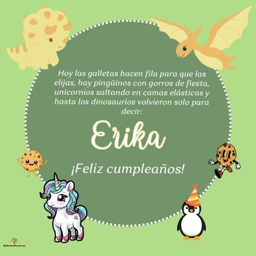 Erika. Hoy las galletas hacen fila para que las elijas, hay pingüinos con gorros de fiesta