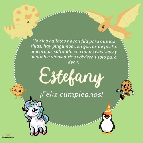 Estefany. Hoy las galletas hacen fila para que las elijas, hay pingüinos con gorros de fie