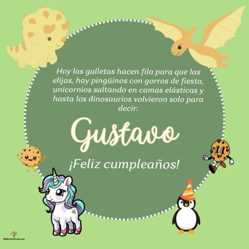 Gustavo. Hoy las galletas hacen fila para que las elijas, hay pingüinos con gorros de fies