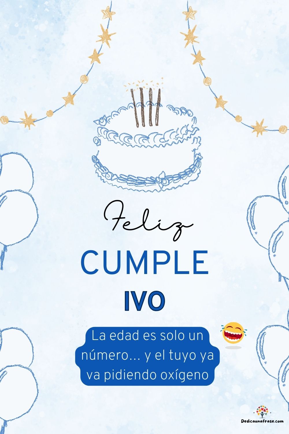 Ivo. La edad es solo un número… y el tuyo ya va pidiendo oxígeno ¡Feliz cumpleaños!