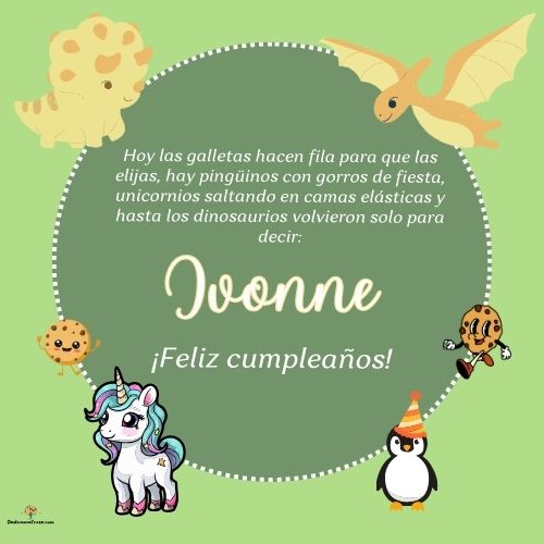Ivonne. Hoy las galletas hacen fila para que las elijas, hay pingüinos con gorros de fiest