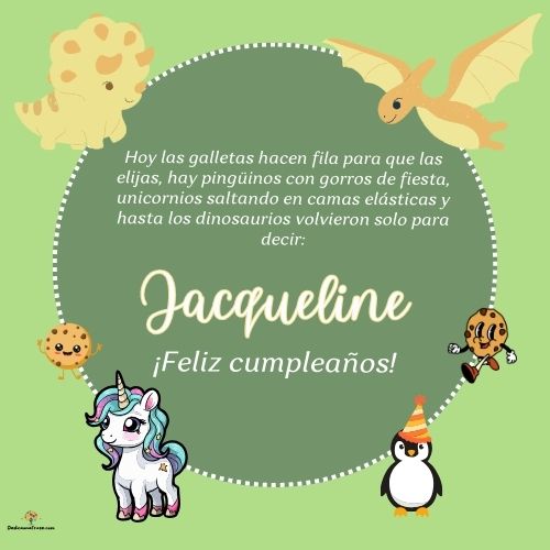 Jacqueline. Hoy las galletas hacen fila para que las elijas, hay pingüinos con gorros de f