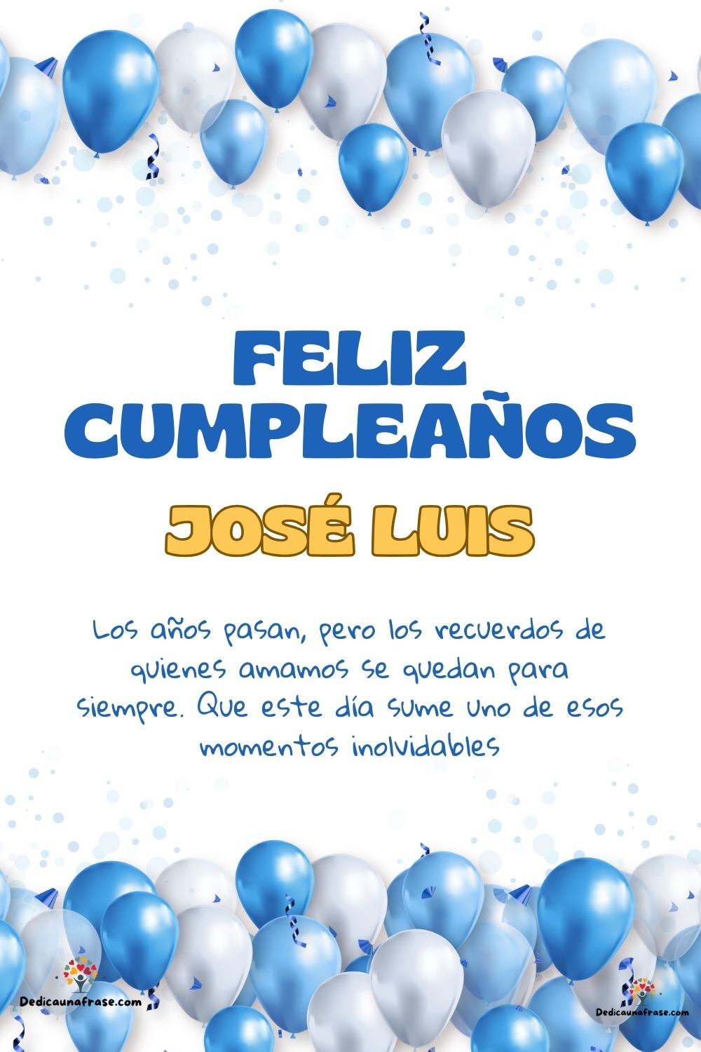 José Luis. Los años pasan, pero los recuerdos de quienes amamos se quedan para siempre. Qu