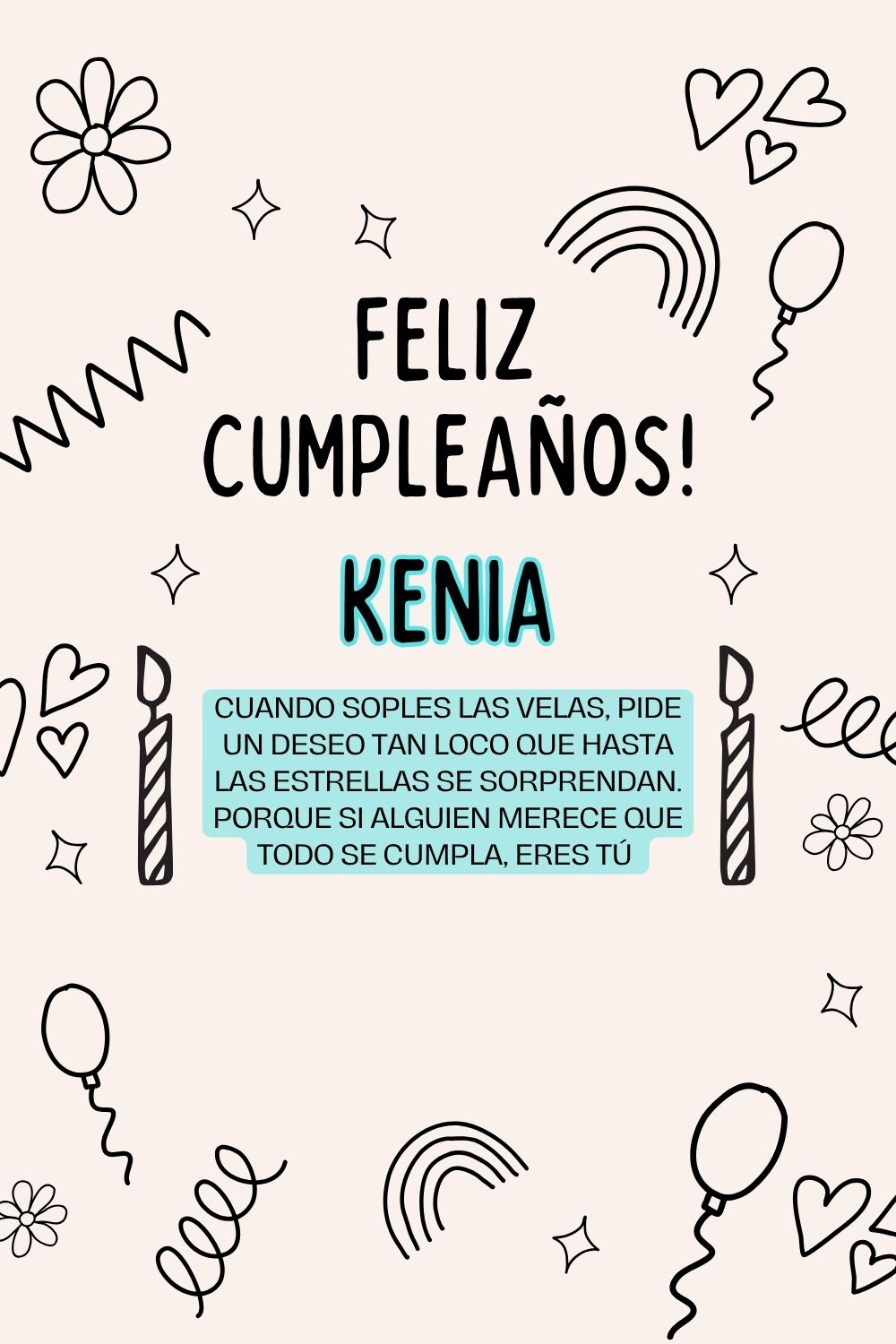 Kenia. Cuando soples las velas, pide un deseo tan loco que hasta las estrellas se sorprend