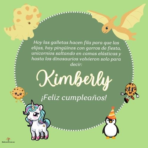 Kimberly. Hoy las galletas hacen fila para que las elijas, hay pingüinos con gorros de fie