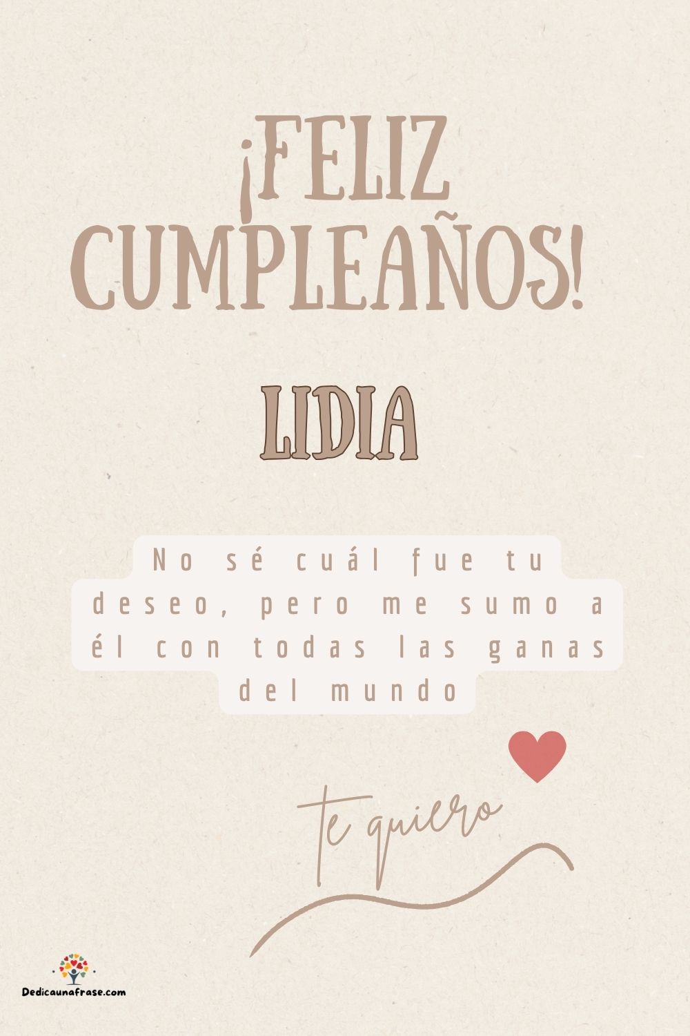 Lidia. No sé cuál fue tu deseo, pero me sumo a él con todas las ganas del mundo ¡Feliz cum