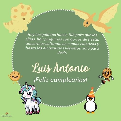 Luis Antonio. Hoy las galletas hacen fila para que las elijas, hay pingüinos con gorros de