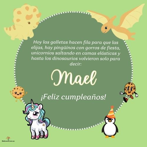 Mael. Hoy las galletas hacen fila para que las elijas, hay pingüinos con gorros de fiesta,