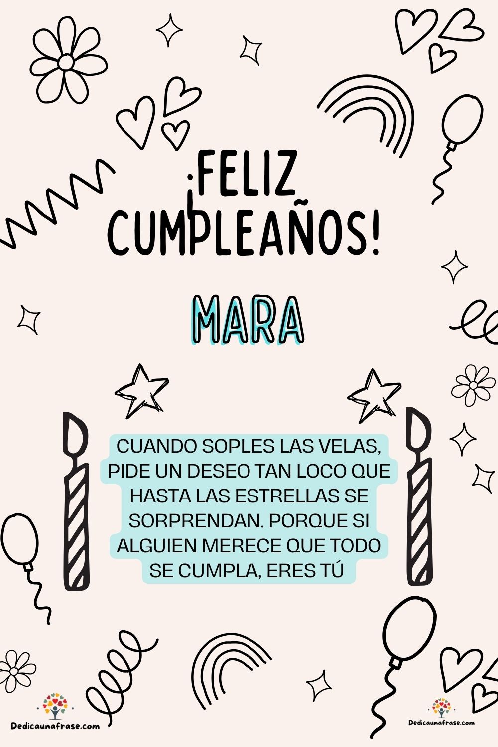 Mar. Cuando soples las velas, pide un deseo tan loco que hasta las estrellas se sorprendan