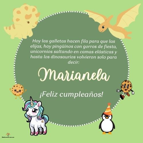 Marianela. Hoy las galletas hacen fila para que las elijas, hay pingüinos con gorros de fi
