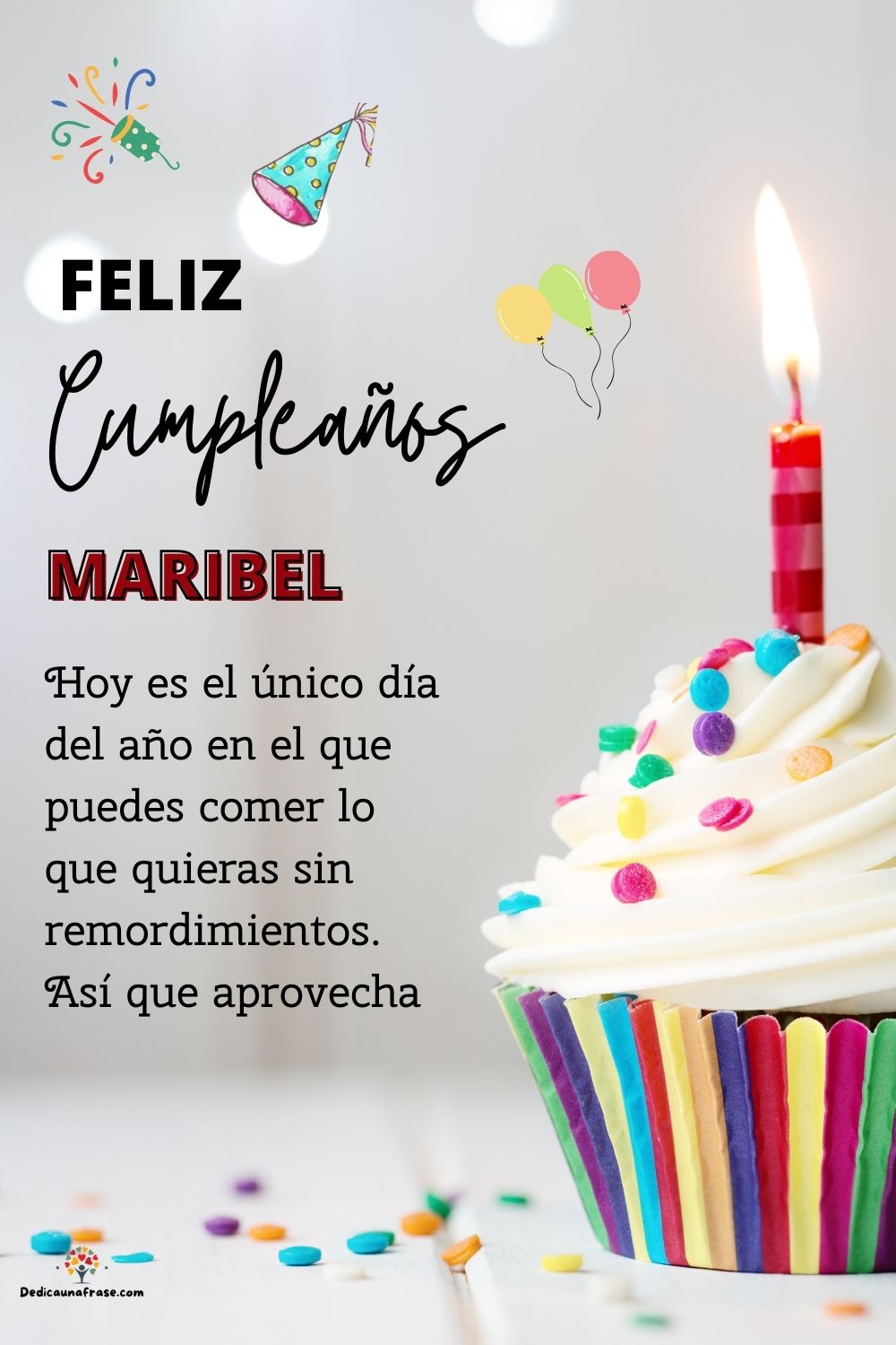 Maribel. Hoy es el único día del año en el que puedes comer lo que quieras sin remordimien