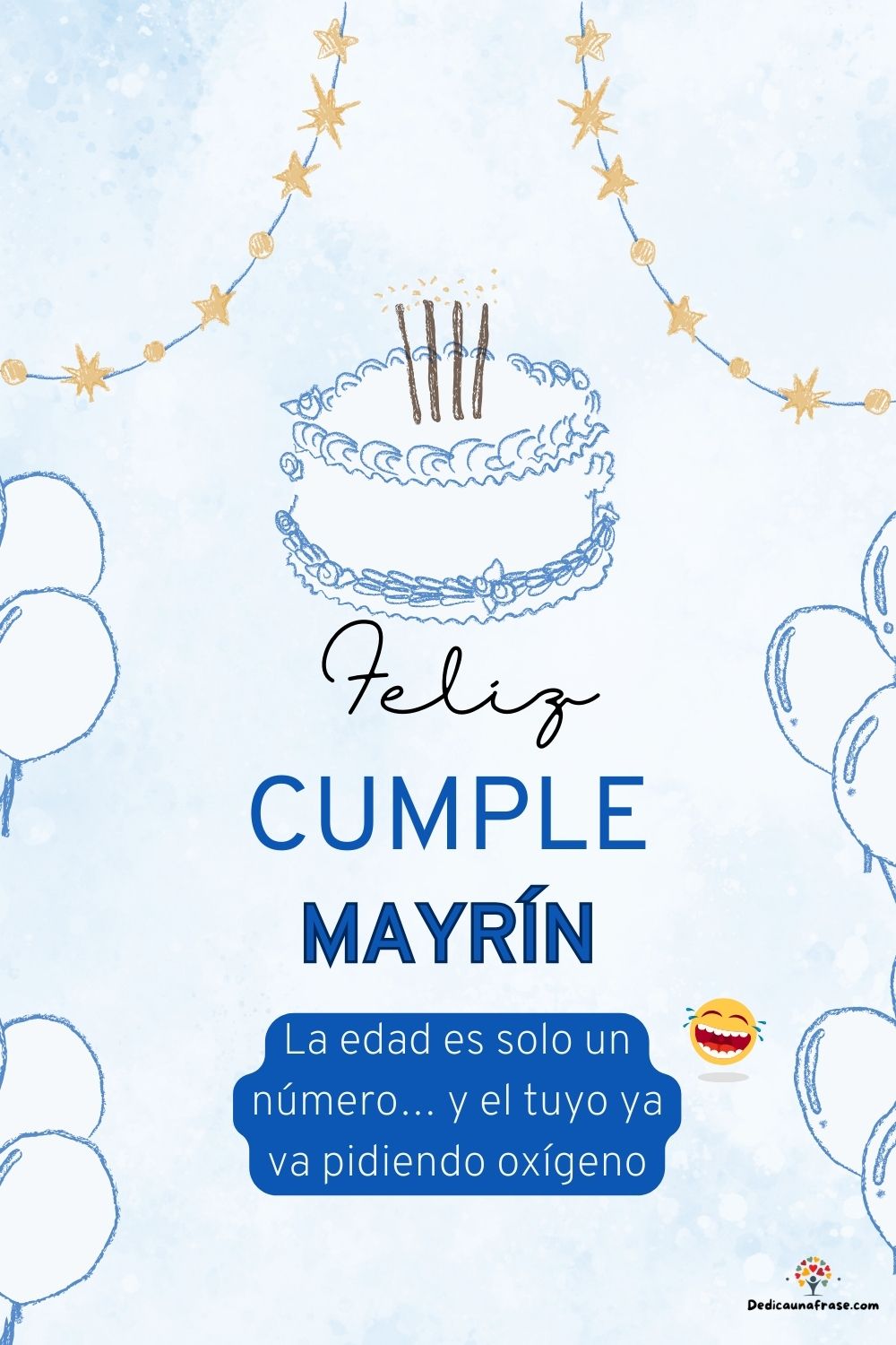 Mayrín. La edad es solo un número… y el tuyo ya va pidiendo oxígeno ¡Feliz cumpleaños!