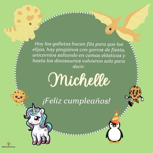 Michelle. Hoy las galletas hacen fila para que las elijas, hay pingüinos con gorros de fie