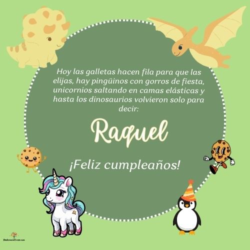 Raquel. Hoy las galletas hacen fila para que las elijas, hay pingüinos con gorros de fiest