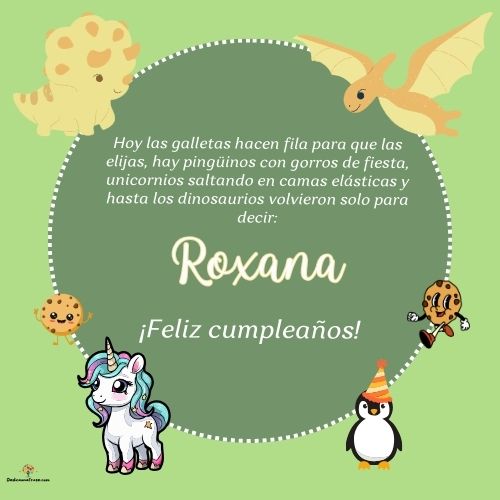 Roxana. Hoy las galletas hacen fila para que las elijas, hay pingüinos con gorros de fiest