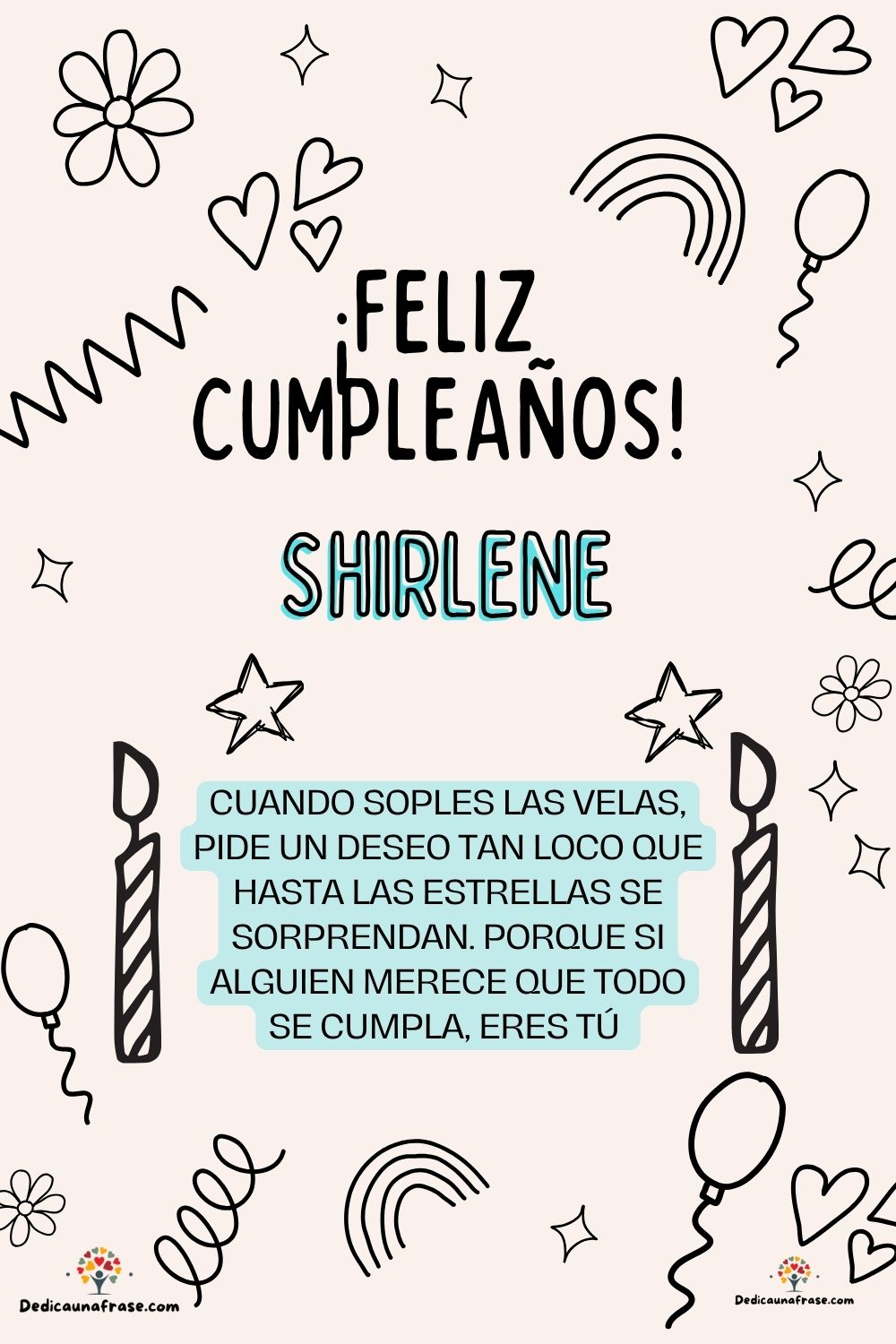 Shanik. Cuando soples las velas, pide un deseo tan loco que hasta las estrellas se sorpren