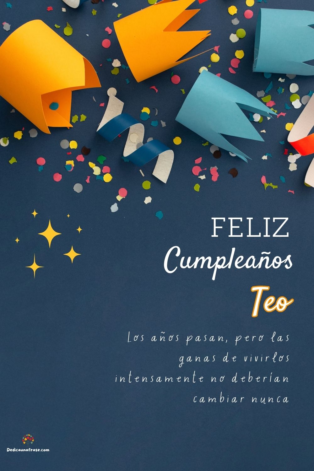 Teo. Los años pasan, pero las ganas de vivirlos intensamente no deberían cambiar nunca ¡Fe