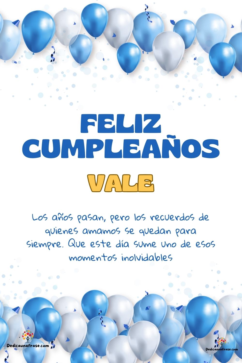 Vale. Los años pasan, pero los recuerdos de quienes amamos se quedan para siempre. Que est