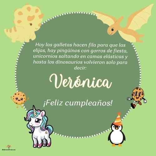 Verónica. Hoy las galletas hacen fila para que las elijas, hay pingüinos con gorros de fie