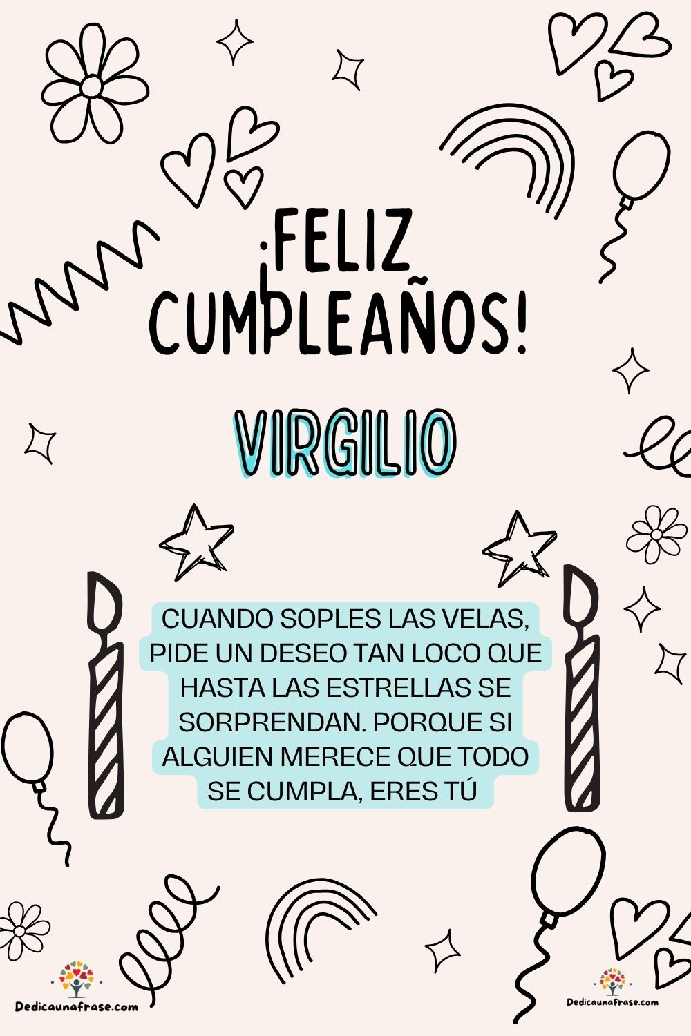 Viole. Cuando soples las velas, pide un deseo tan loco que hasta las estrellas se sorprend