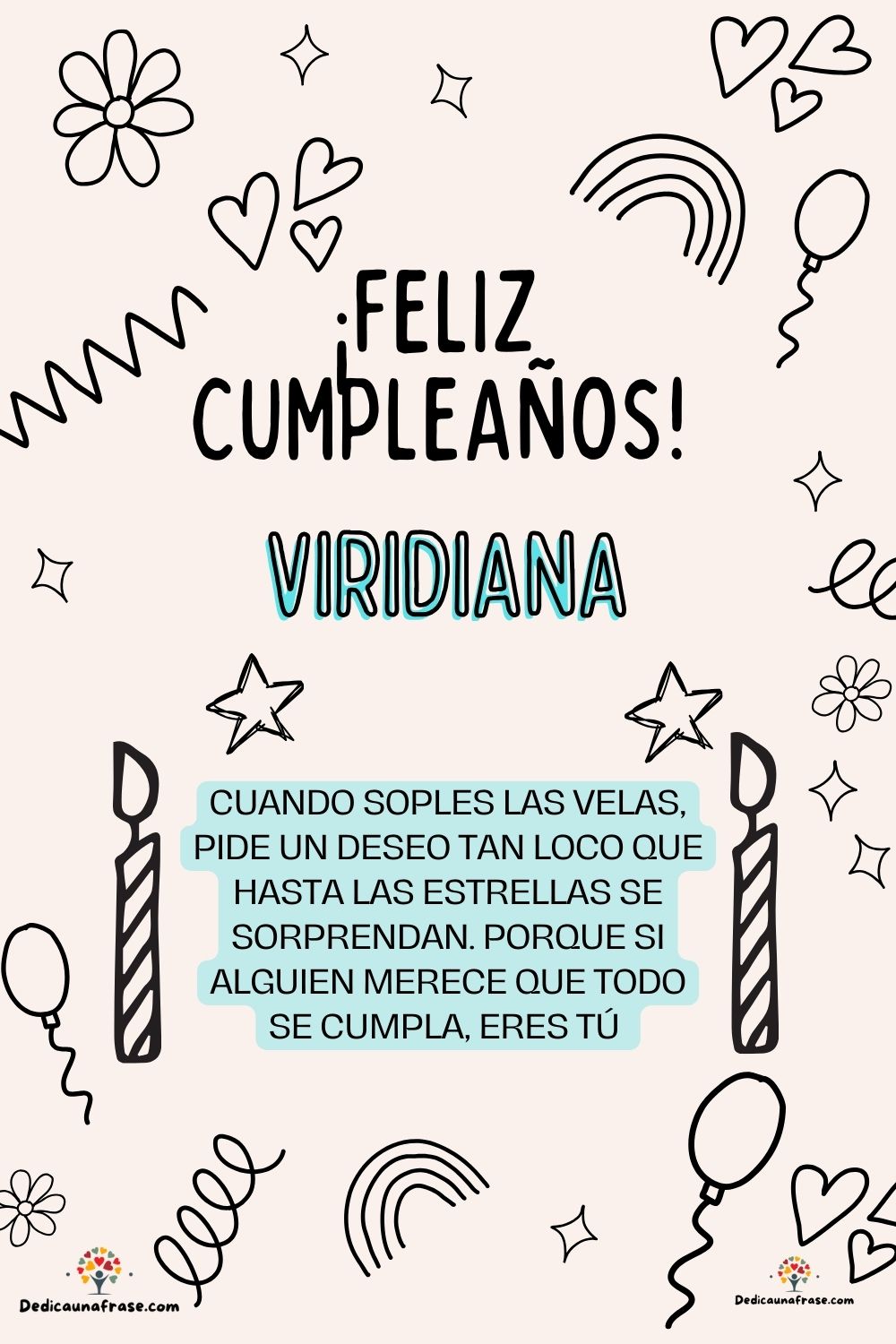 Virgilio. Cuando soples las velas, pide un deseo tan loco que hasta las estrellas se sorpr