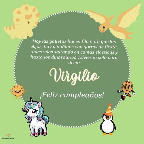 Virgilio. Hoy las galletas hacen fila para que las elijas, hay pingüinos con gorros de fie