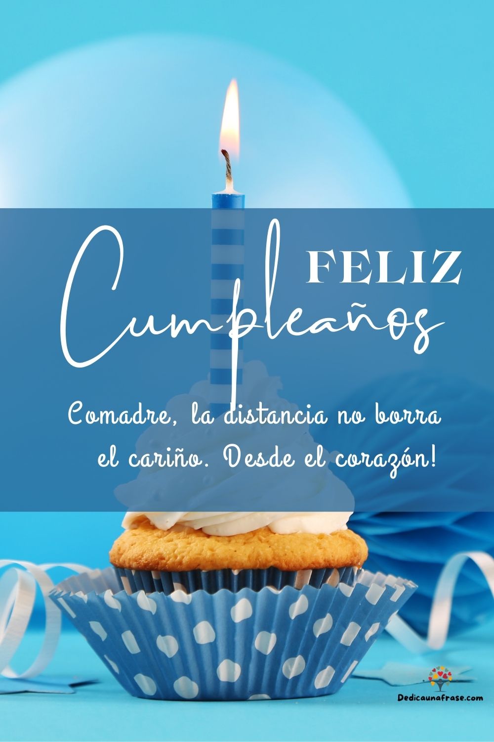 Comadre, la distancia no borra el cariño. ¡Feliz cumpleaños desde el corazón!