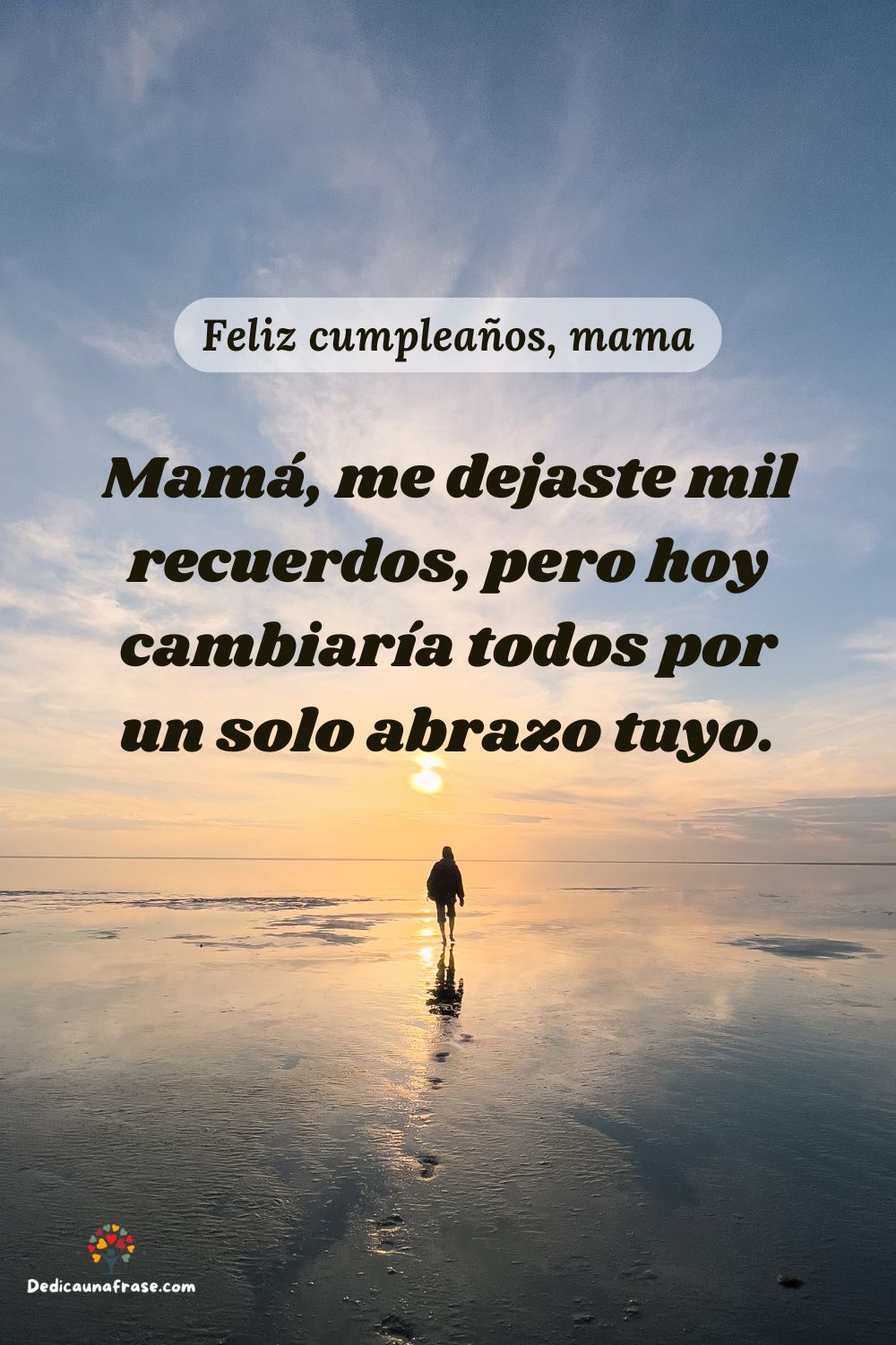 Mamá, me dejaste mil recuerdos, pero hoy cambiaría todos por un solo abrazo tuyo.