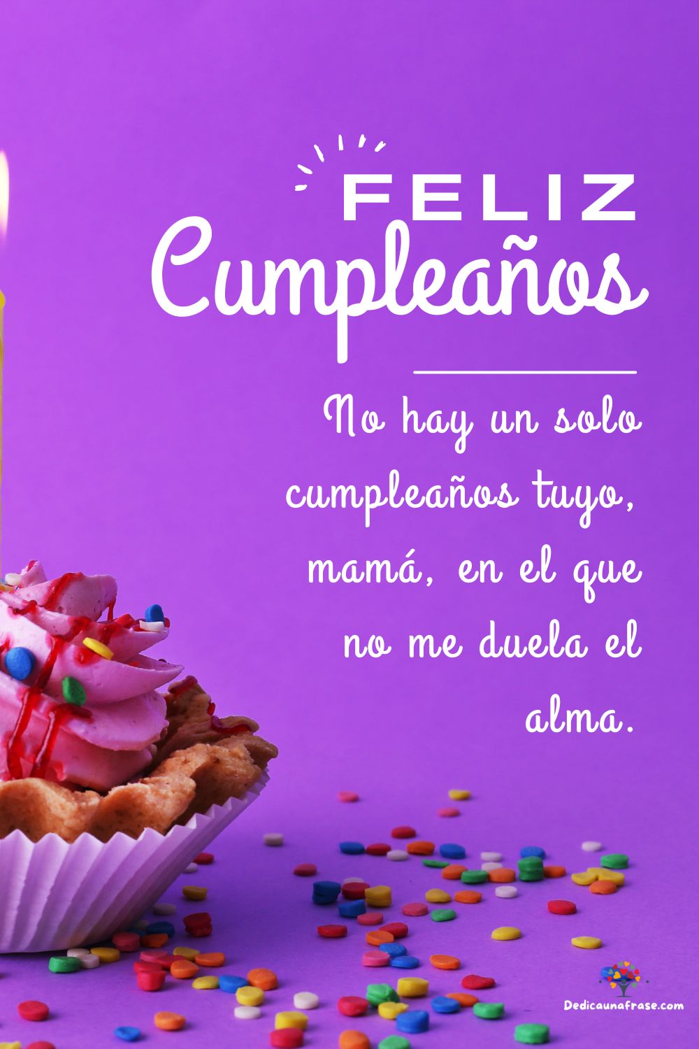 No hay un solo cumpleaños tuyo, mamá, en el que no me duela el alma.