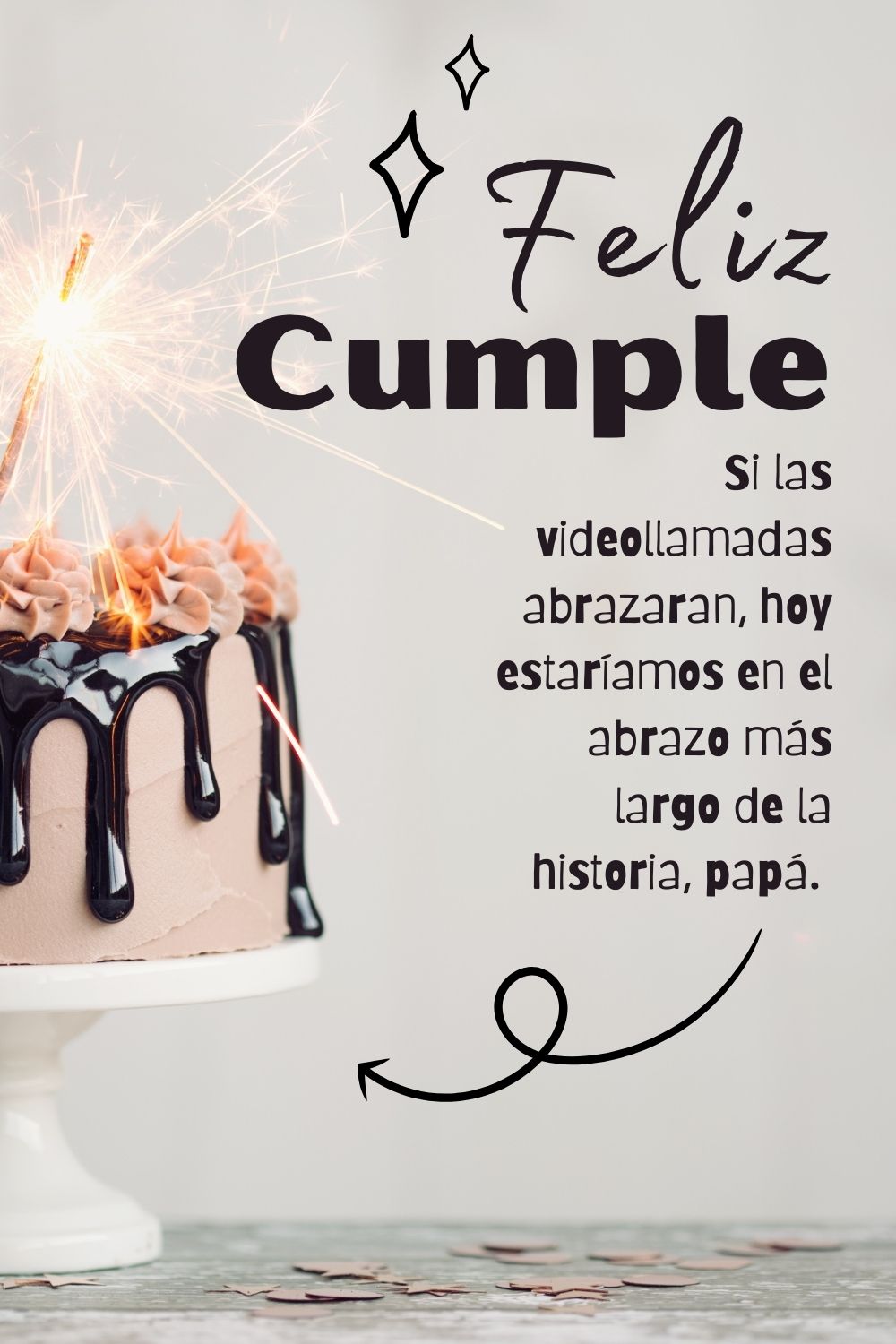 Si las videollamadas abrazaran, hoy estaríamos en el abrazo más largo de la historia, papá