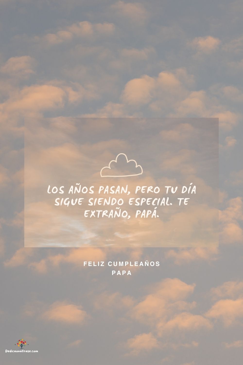 Los años pasan, pero tu día sigue siendo especial. Te extraño, papá.