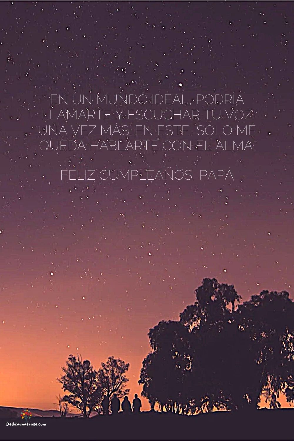 En un mundo ideal, podría llamarte y escuchar tu voz una vez más. En este, solo me queda h