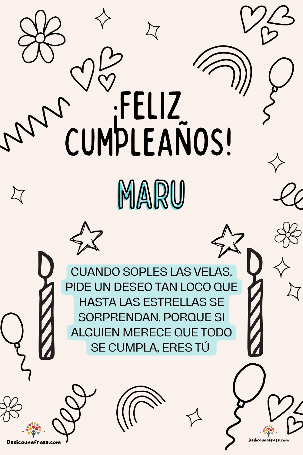 Imagen de feliz cumpleaños para Martín: «Cuando soples las velas, pide un deseo tan loco que hasta las estrella…»