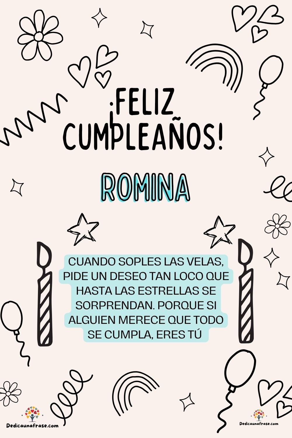 Imagen de feliz cumpleaños para Rodrigo: «Cuando soples las velas, pide un deseo tan loco que hasta las estrella…»