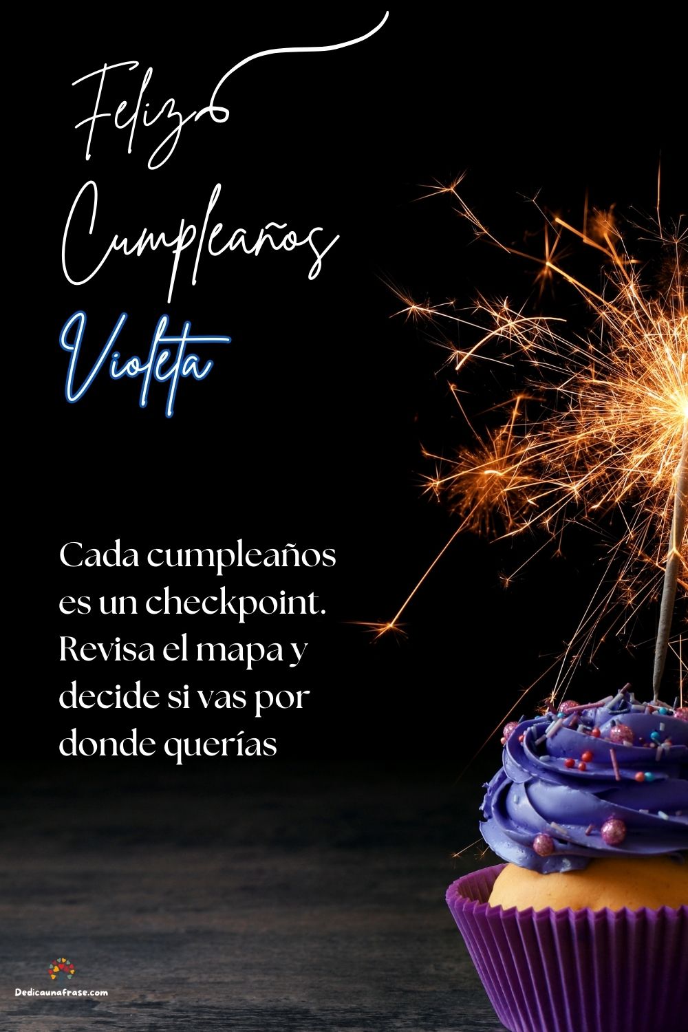 Imagen de feliz cumpleaños para Victoria: «Cada cumpleaños es un checkpoint. Revisa el mapa y decide si vas por d…»